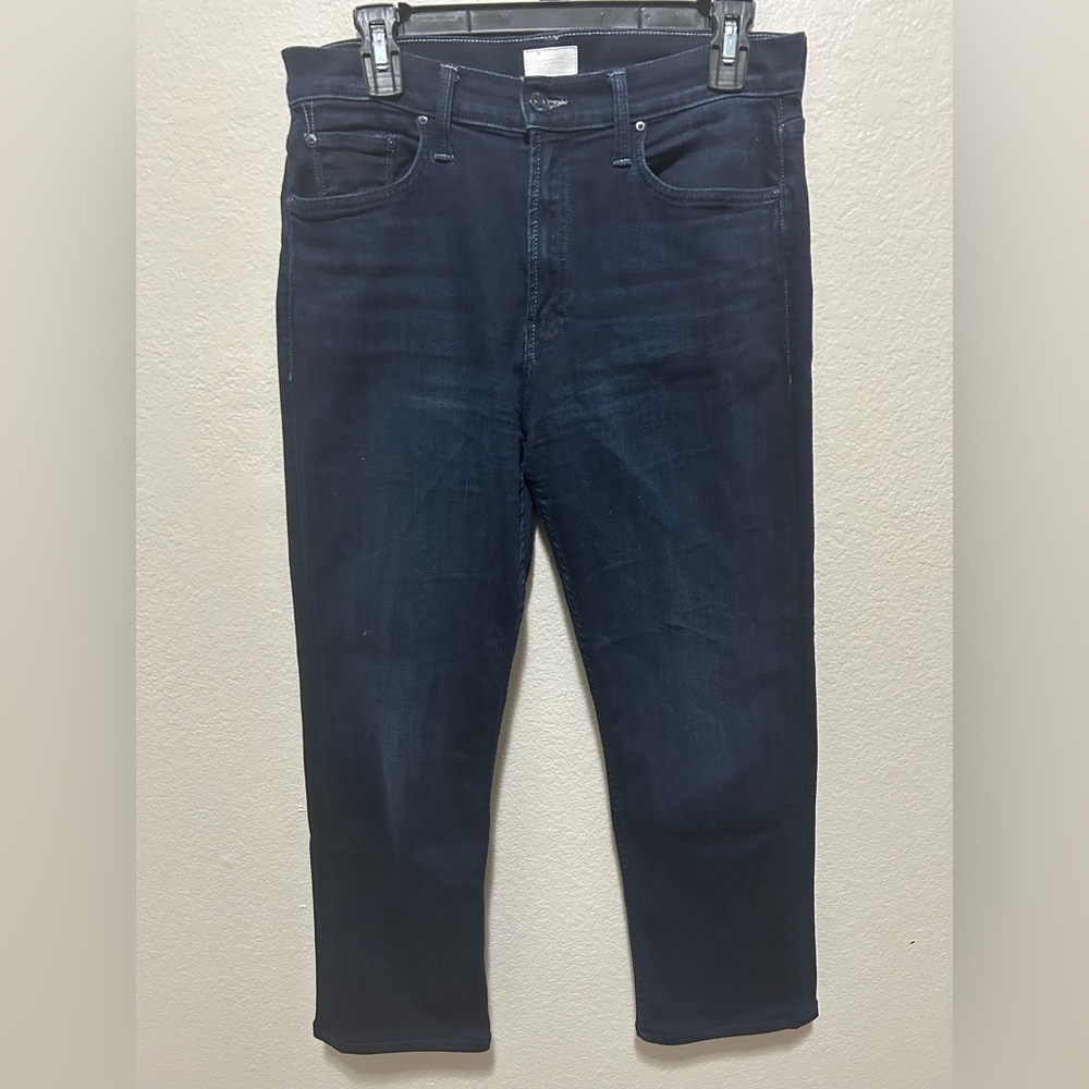 Mother The Mid Rise Rider Ankle Jeans in Karaoke in Kyoto Size 30 Dark Wash - Picture 4 of 10